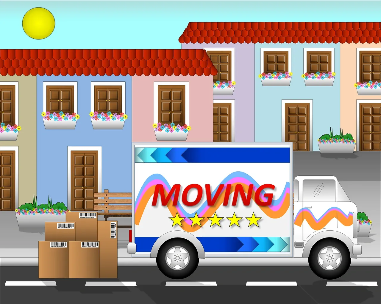 people, moving, truck, houses, moving truck, illustration, drawing, moving truck, moving truck, moving truck, moving truck, moving truck